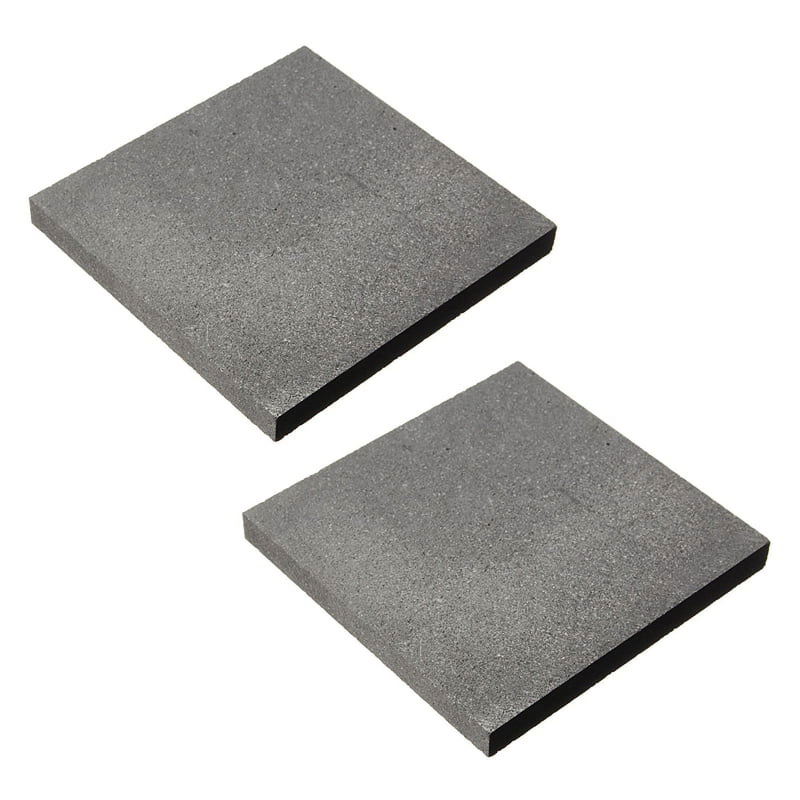 2pcs 100 x 100 x 10mm 99.9%Pure Graphite Block Electrode Plate 